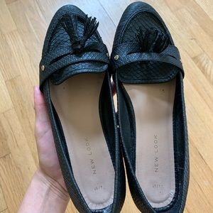 Black loafers